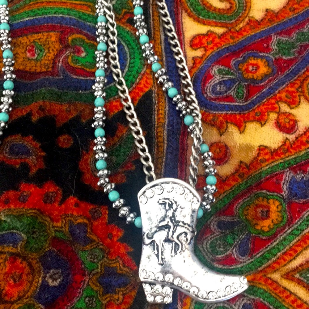 Boho Cowboy boot Ankle Bracelet